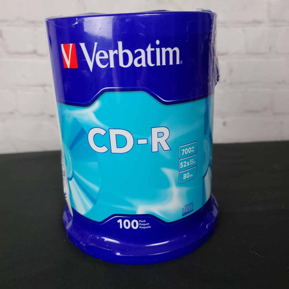 Verbatim CD-R 100 Pack. 700 MB, 52X Speed, 80 Min.
